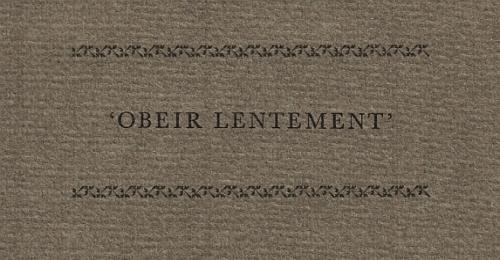 (REGTEREN ALTENA, A.D. van) - 'Obéir lentement'. De opschorting van een executiebevel in de zestiende eeuw.