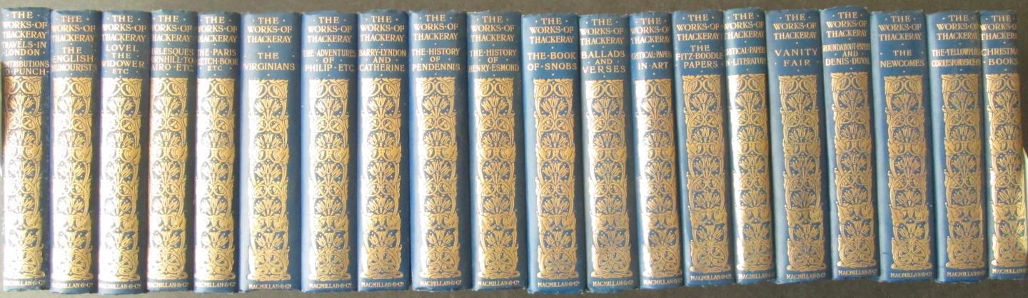 William Makepeace Thackeray  (price is per 20 volumes) - The Works of William Makepeace Thackeray, 1911, complete in 20 volumes:   The Harry Furniss Centenary Edition, limited to 1000 copies.