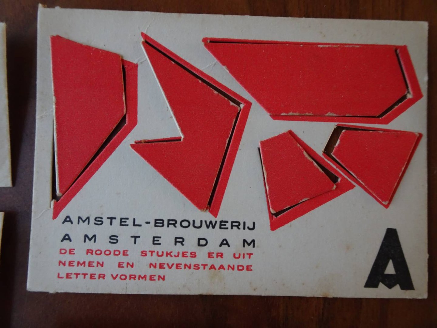 N.n.. - Amstel-Brouwerij Amsterdam. Zes-delige letterpuzzel.