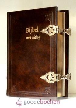 Statenvertaling, - Bijbel met uitleg klein leer pilaarsloten *nieuw* --- BMU met berijmde Psalmen (1773) en Formulieren