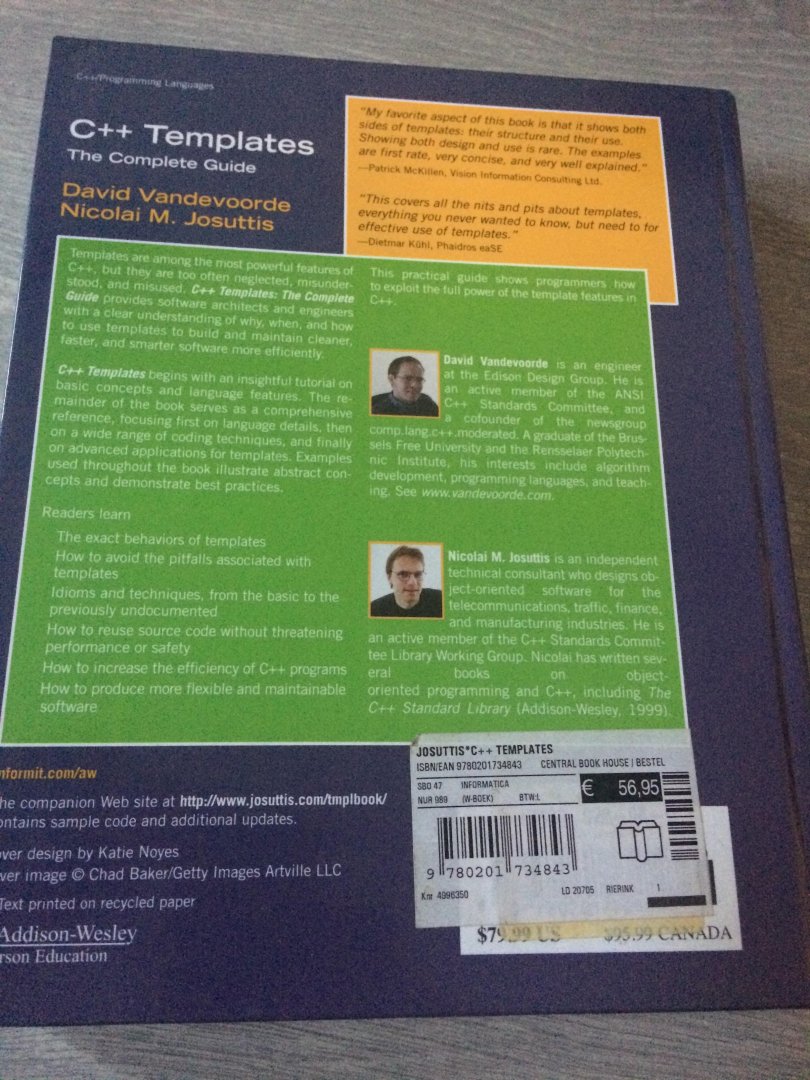 Vandevoorde, David - C++ Templates / The Complete Guide