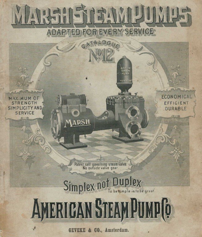American Steam Pump Company, Michigan, Usa - Marsh Steam pumps catalogue no. 12