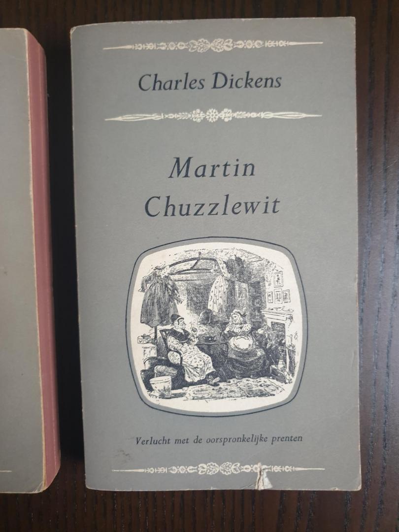 Dickens, Charles - Martin Chuzzlewit. Deel I en Deel II. Verlucht met de oorspronkelijke prenten