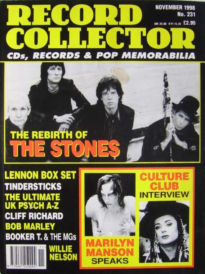 Record Collector - Record Collector nr. 231 - november 1998 - Stones-Marilyn Manson-Culture Club