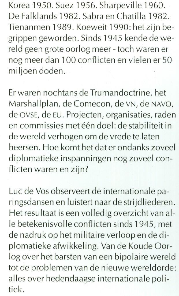 Vos, Luc de - Van het IJzeren Gordijn tot het fundamentalisme - internationale tegestellingen na 1945