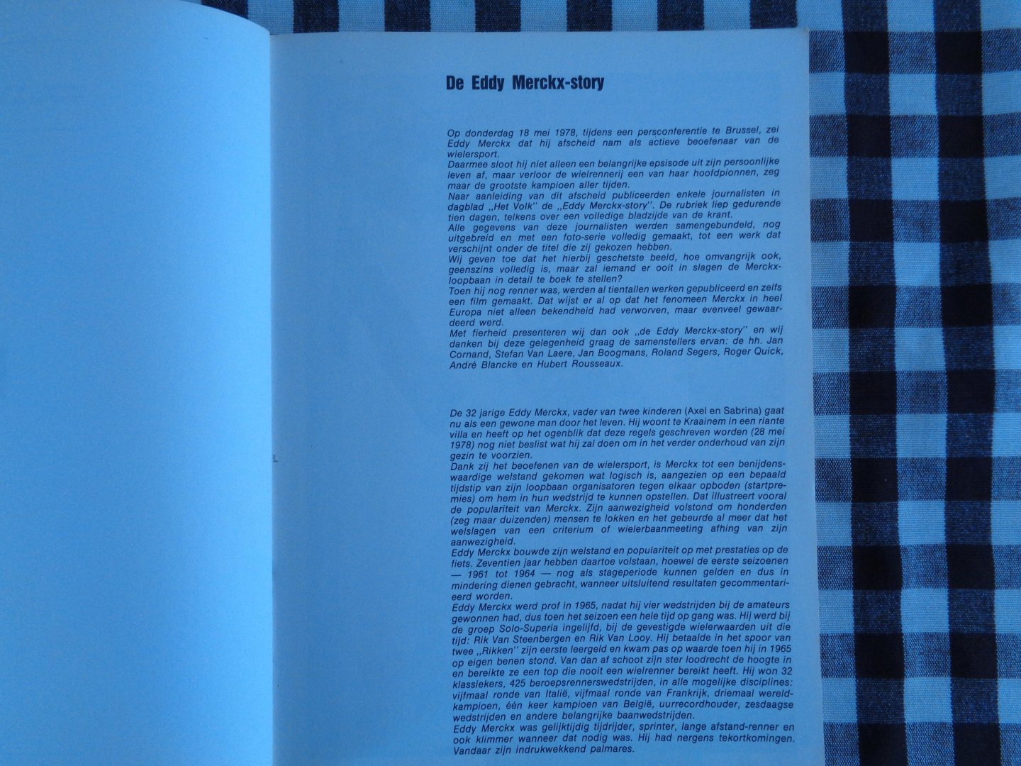 jan cornand-jan boogmans-stefan van laere-roland segers - eddy merckx  story