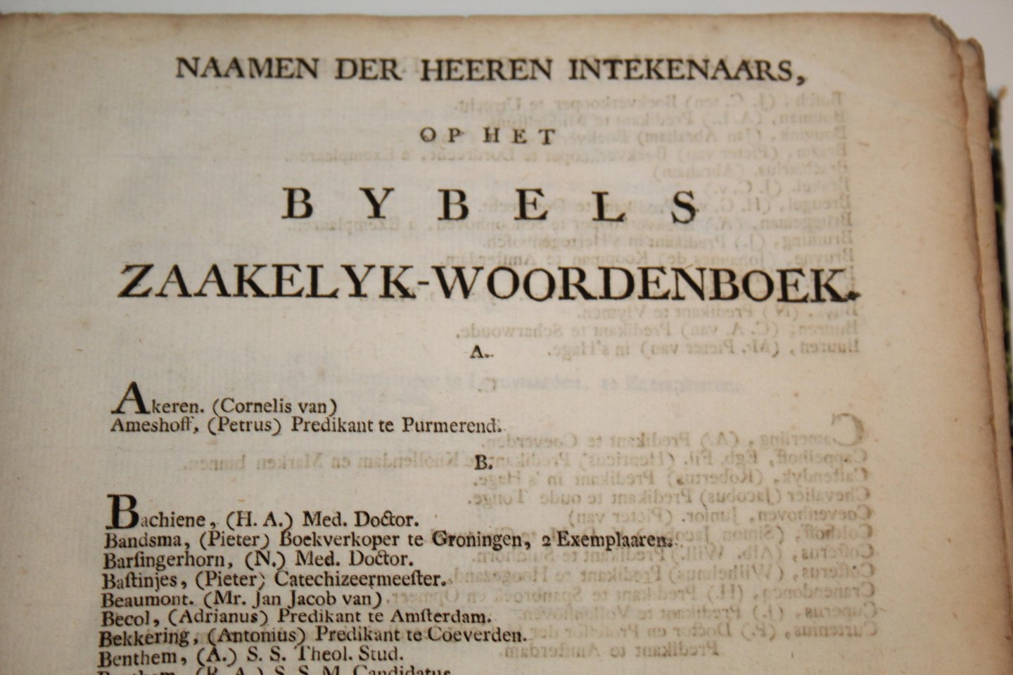 Staringh, Jacob Gerard - Bybels Zakelyk Woordenboek … door Jacob Gerard Staringh. Letter J. en K. Vierde deel, tweede stuk