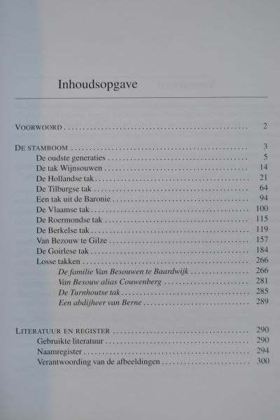 Gils, J. van - De afstammelingen van Goessen Wijnsouwen. Van Besau, Besouw, Bezouw, Besouwen