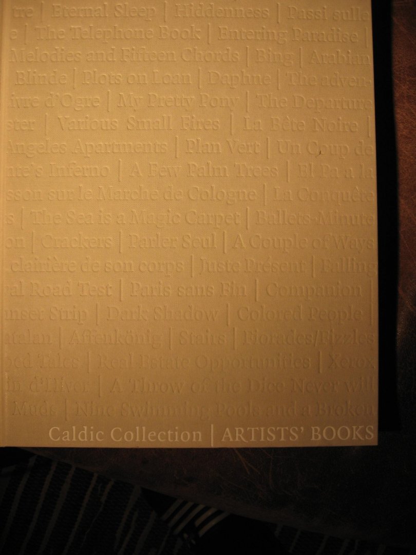 - Caldic Collection Artists'Books.