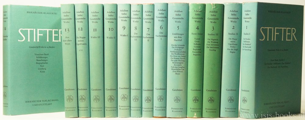 STIFTER, A. - Gesammelte Werke in vierzehn Bänden. Herausgegeben von Konrad Steffen. Complete in 14 volumes.