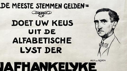 (ROYEN, J.F. van). SLUITER, Willy - Doet uw keus uit de alfabetische lijst der Onafhankelijke Candidaten.