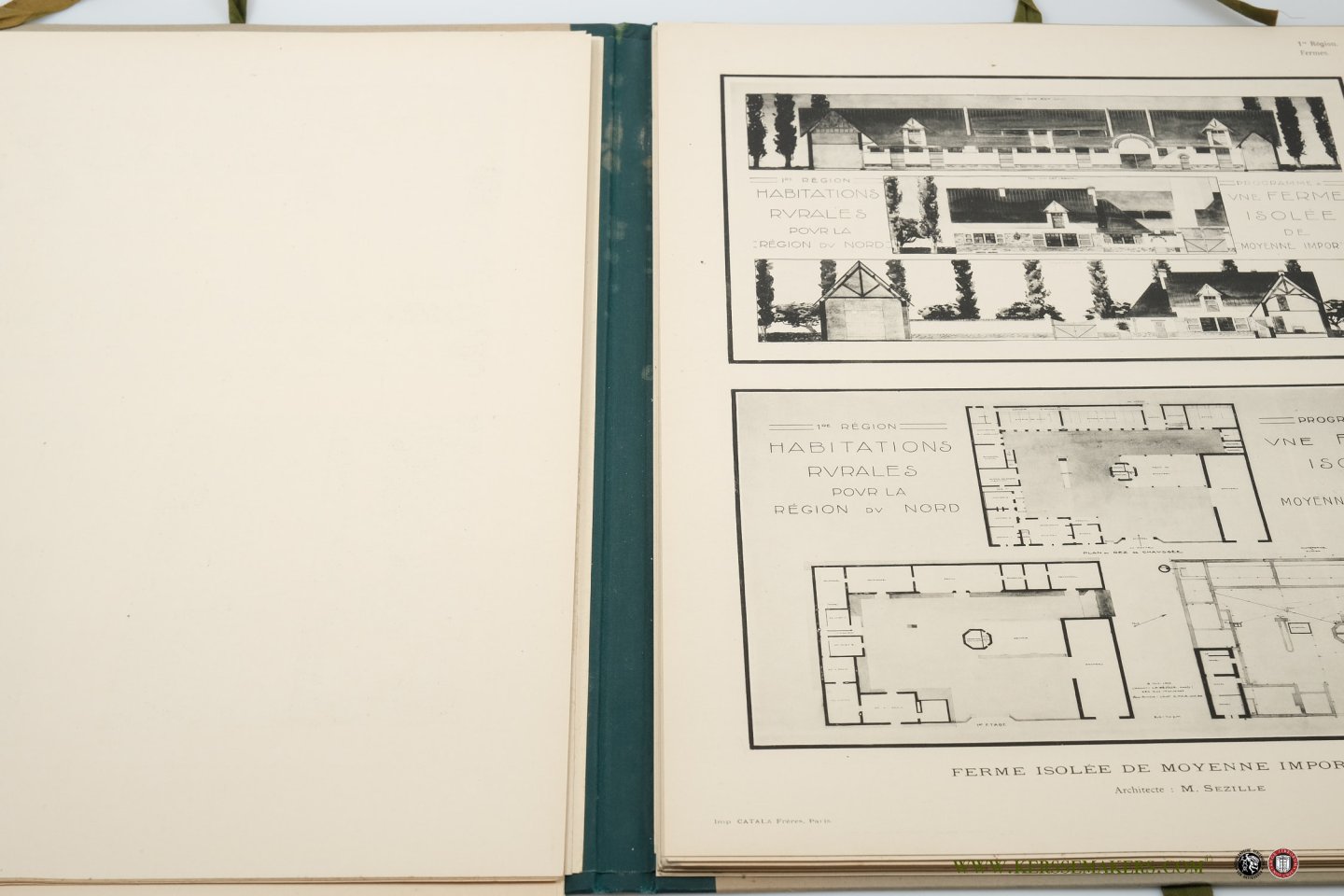 LEFOL, GASTON (ed.). - Fermes et constructions rurales. Façades, plans, détails. Projets primés au concours du sous-secrétariat des Beaux-arts.