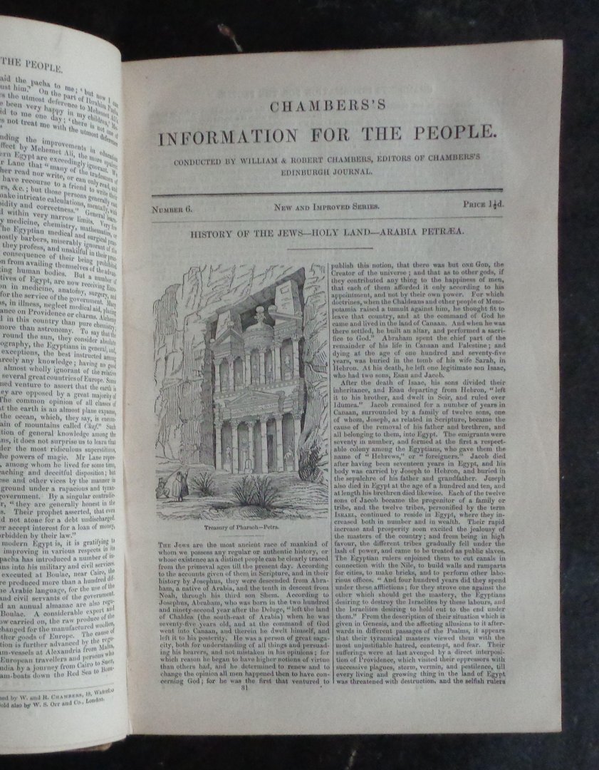 chambers, william and robert - information for the people, 2vol. complete