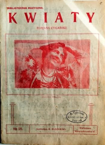 Sartynski-Bey: - Kwiaty. Sl. Z. Bajkowki (Biblioteczka Muzyczna. No. 25)