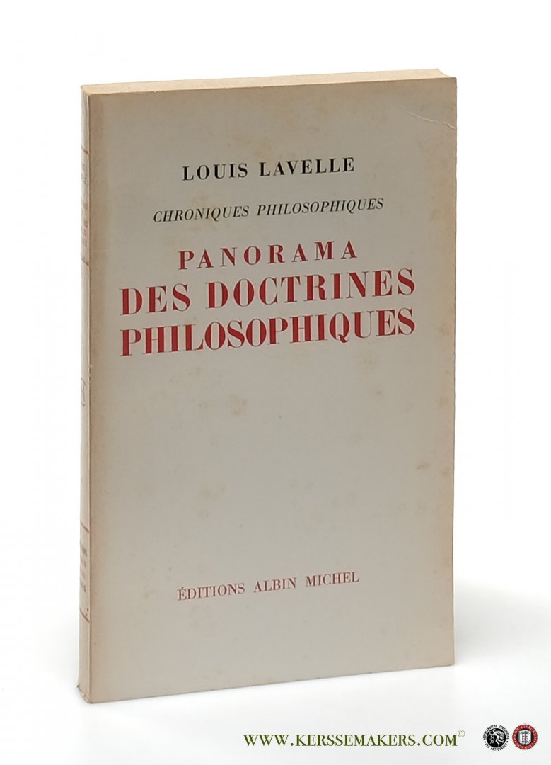 Lavelle, Louis. - Panorama des doctrines philosophiques.