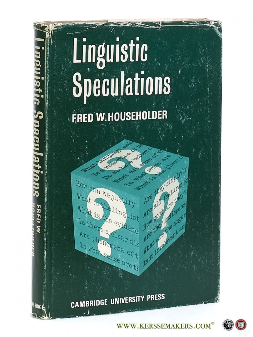 Householder, Fred W. - Linguistic Speculations.