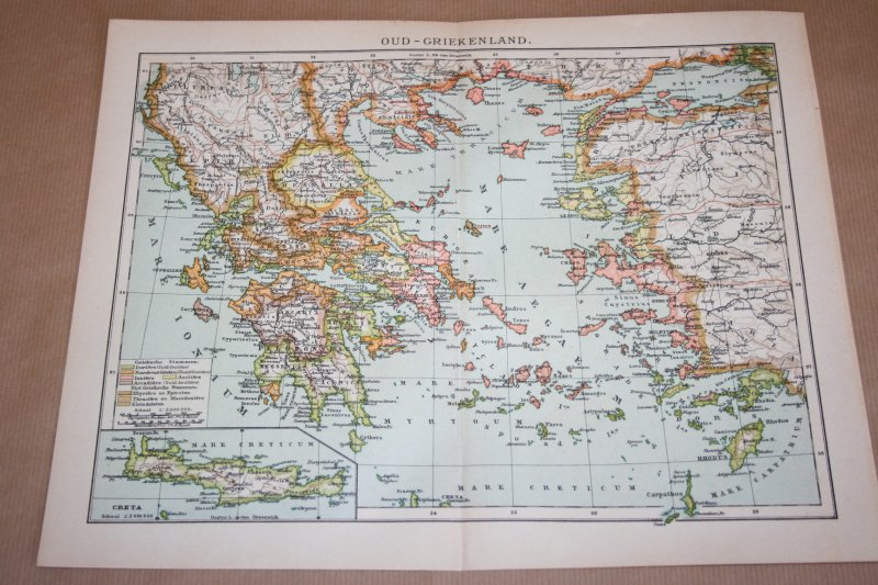 Oude Griekenland Kaart Van - Vogels