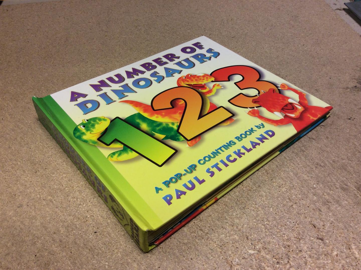 Stickland, Paul - A Number of Dinosaurs. A pop-up counting book