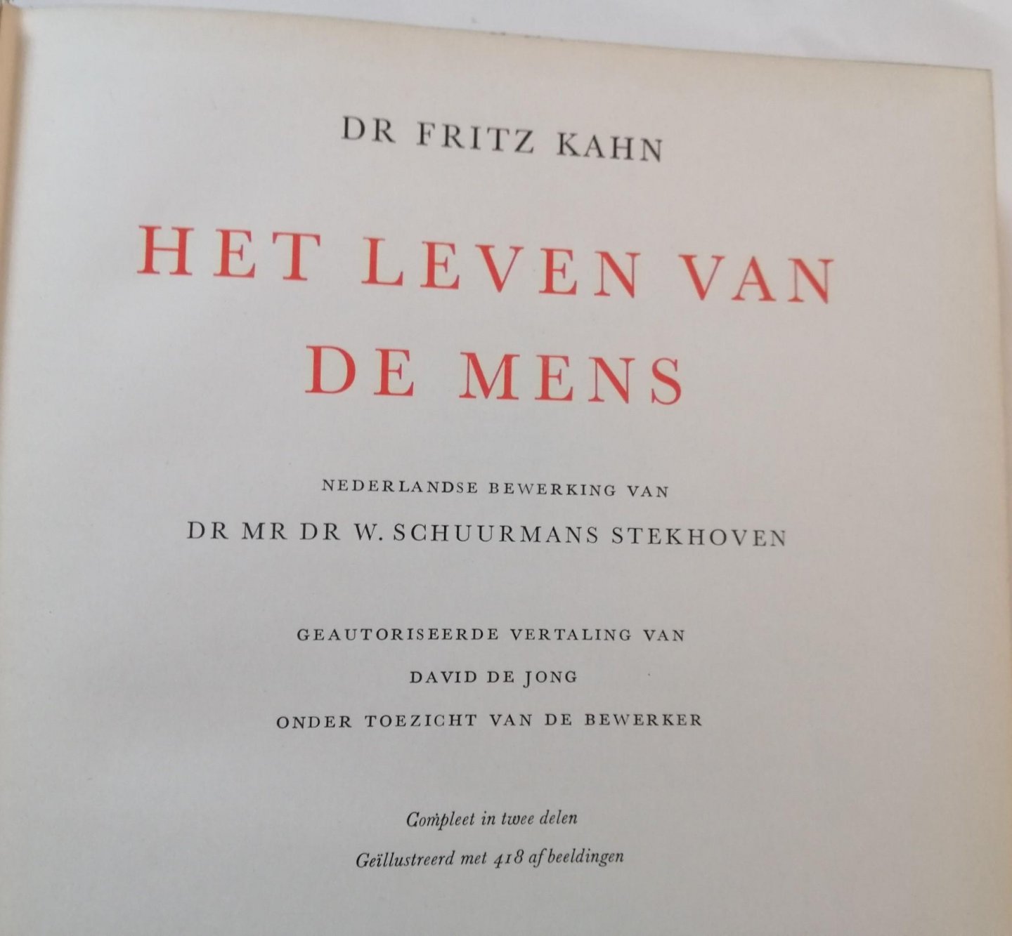 Dr. Fritz Kahn - Het leven van een mens