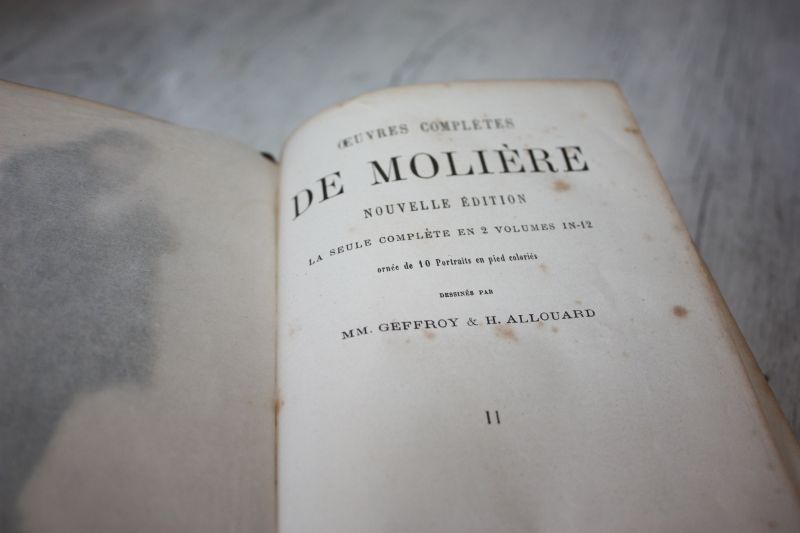 Moliere / MM Geffroy & H. Allouard - Oeuvres complètes DE MOLIERE.  I en II