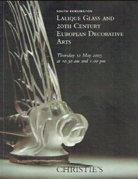 Christie’s Sale no: 5710: - South Kensington Lalique Glass and 20th Century European Decorative Arts.