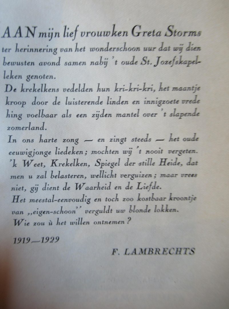 Lambrechts, Floran - Krekelken