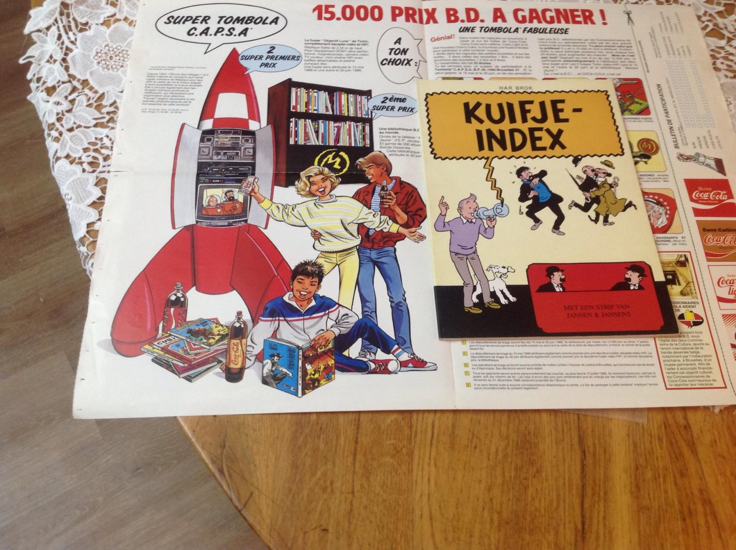 Har Brok - Kuifje-Index met de strip van Jansen & Jansens