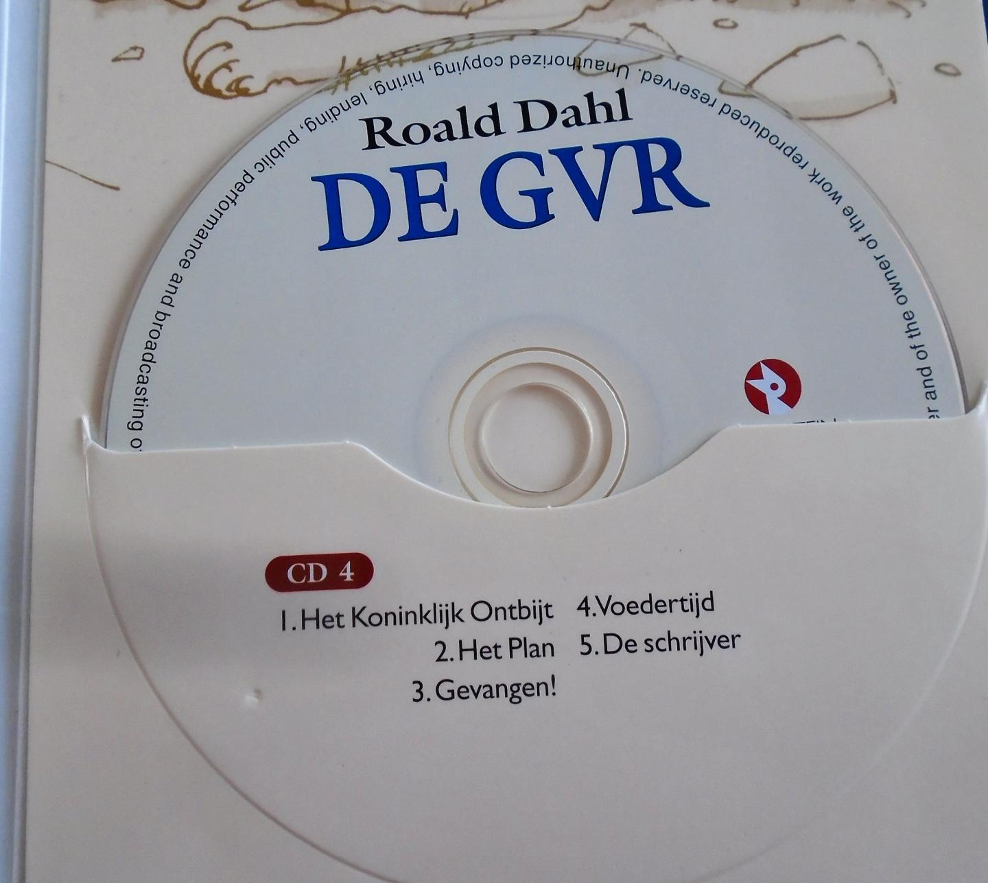 DAHL, ROALD   /  QUENTIN  BLAKE/ JAN MENG - ROALD DAHL, DE GVR  ROALD DAHL, 4 CD Luisterboek voorgelezen door Jan Meng
