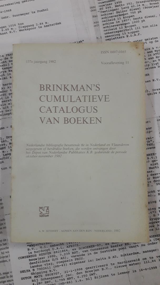 Redactie - Brinkman`s cumulatieve catalogus van boeken - Vooraflevering 11