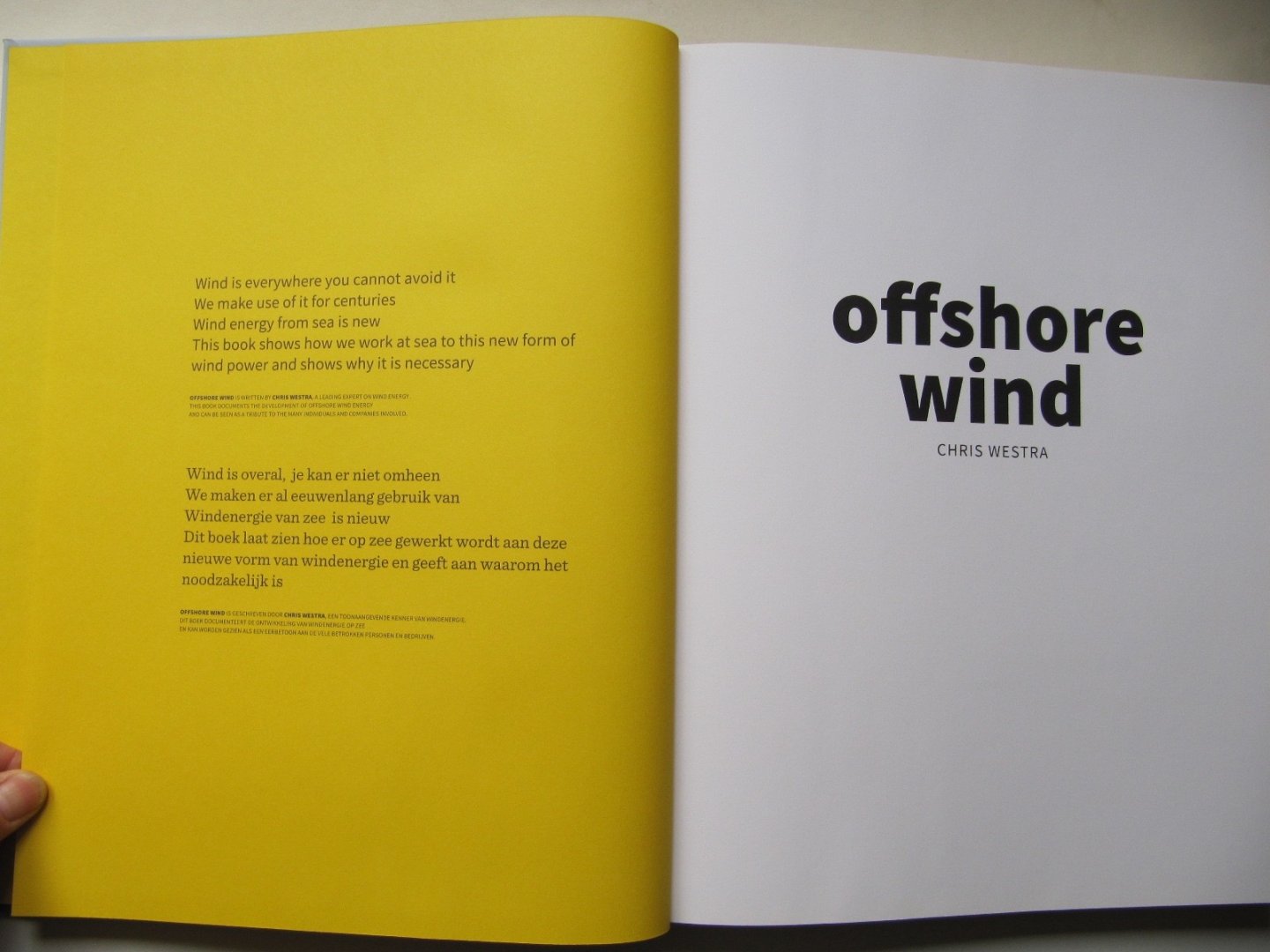 Westra, Chris - Offshore wind / clean energy from the sea - schone elektriciteit van zee