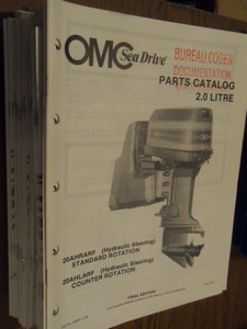 Outboard Marine Corporation - 45 stuks Parts Catalog, diverse modellen (40 stuks Prelimanary edition en 5 stuks final edition) (buitenboordmotoren)