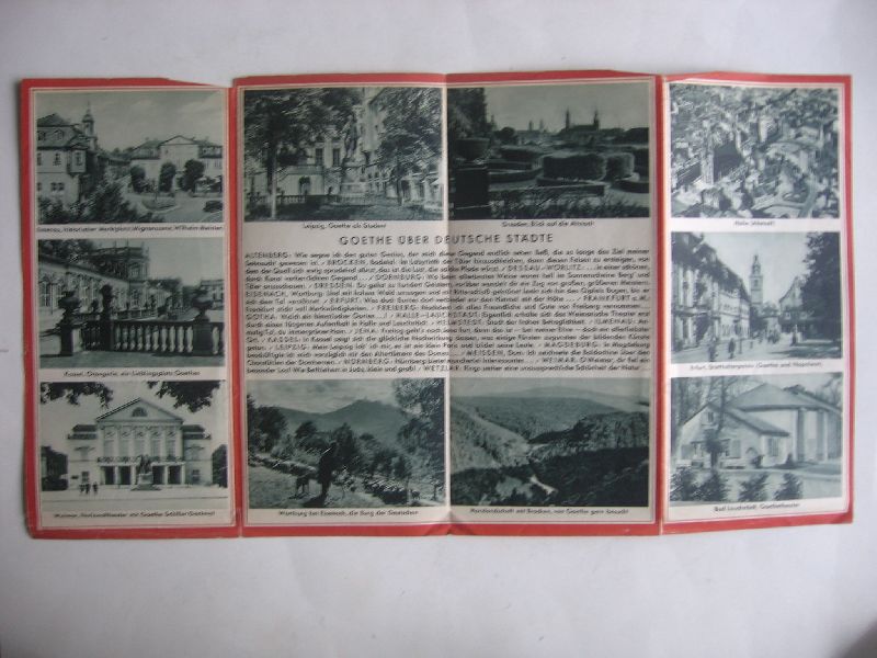Folder - Goethe Jahr 1932, tgv dem Gedenken des 100.Todestages Goethes 22 marz 1832
