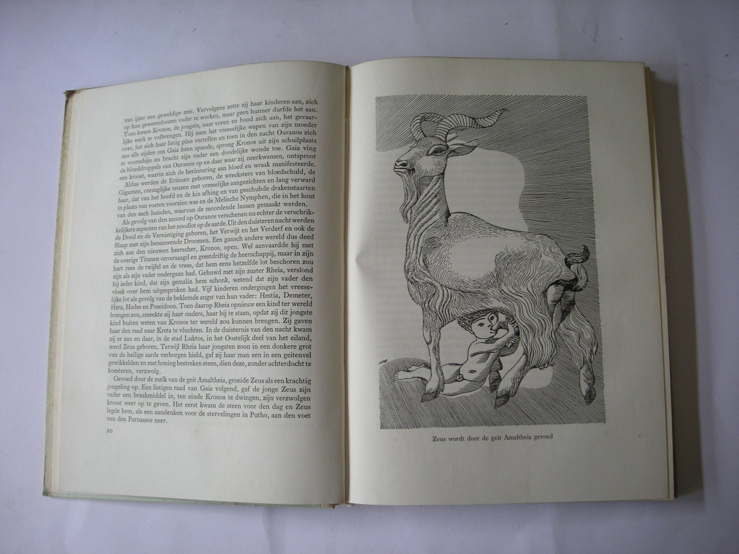 Amstel, Gerard van den / Doeve, J.F., illustr. - Terug naar den Olympus. Over goden en helden, bij Grieken en Romeinen