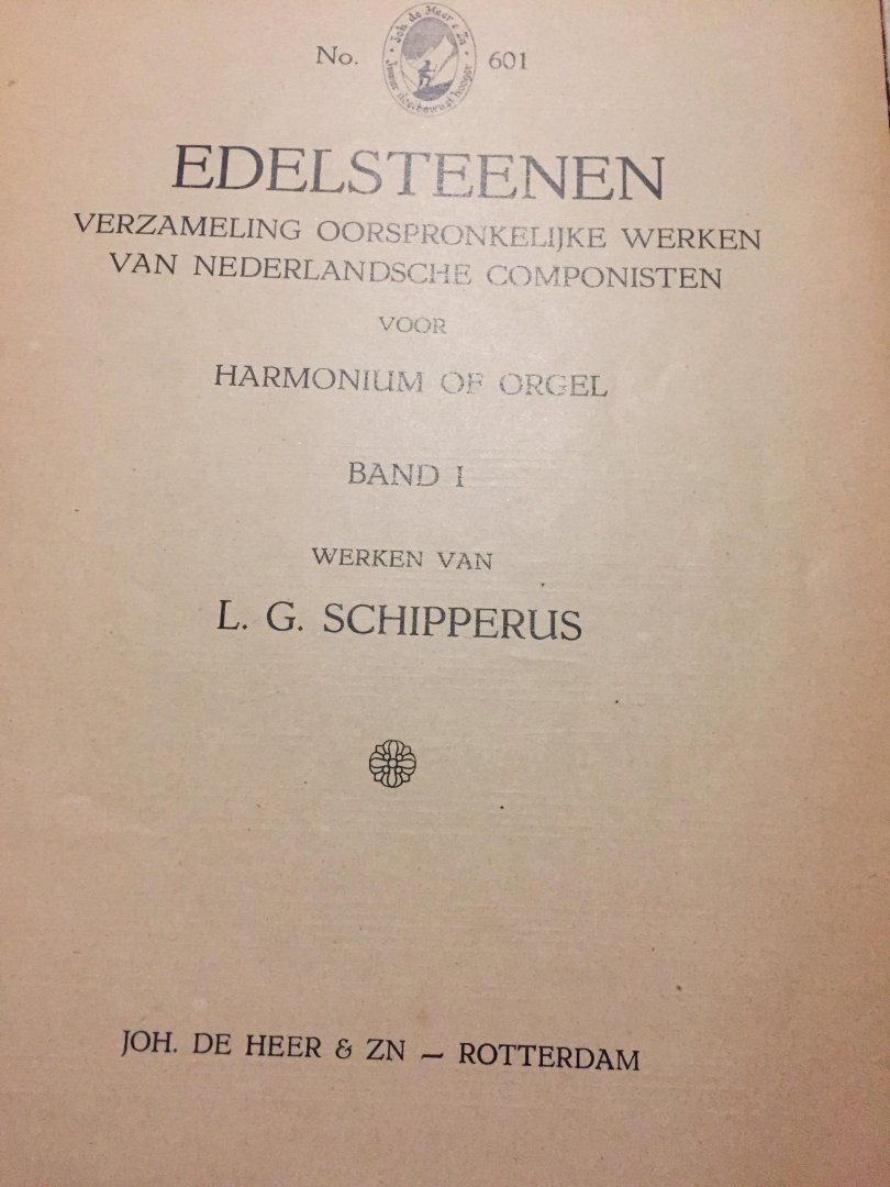 Schipperus - Edelsteenen verzameling nederlandsche componisten voor harnonium of orgel