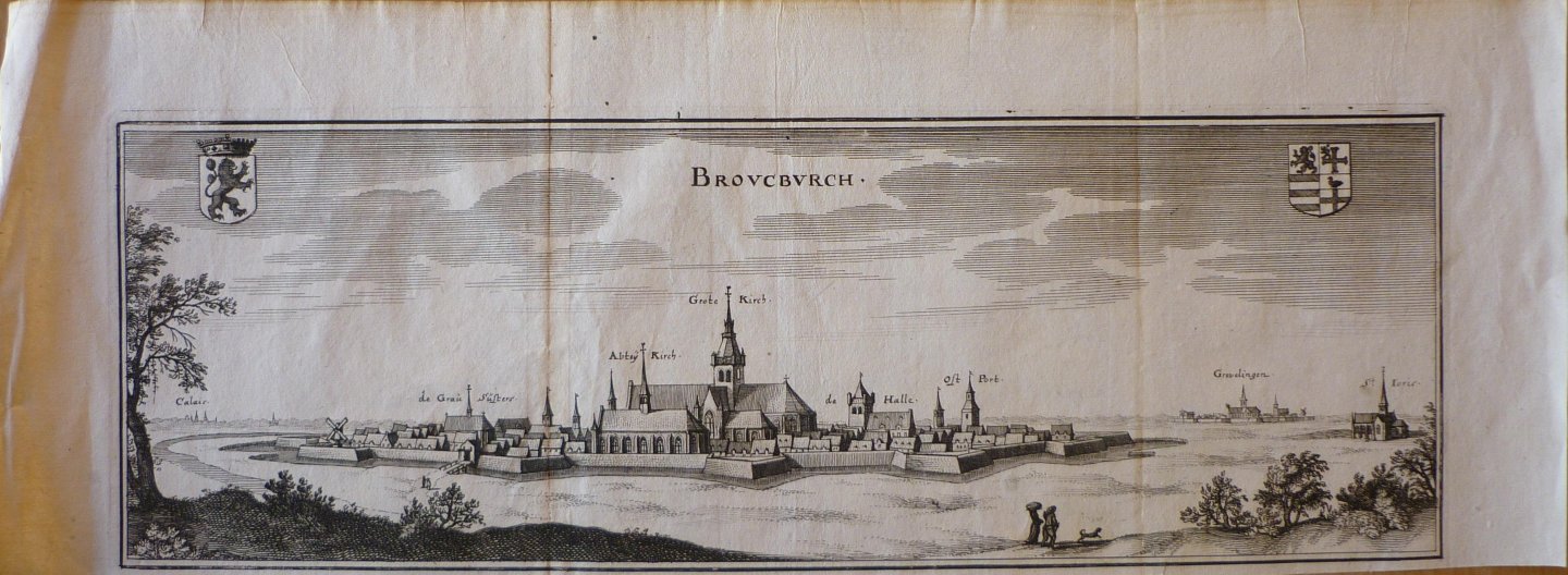 Merian - Broucburch. Originele gravure.