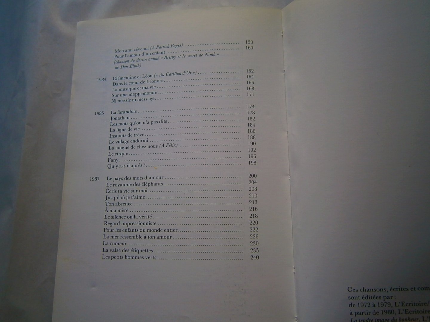 Duteil, Y. - Les mots qu'on n'a pas dits