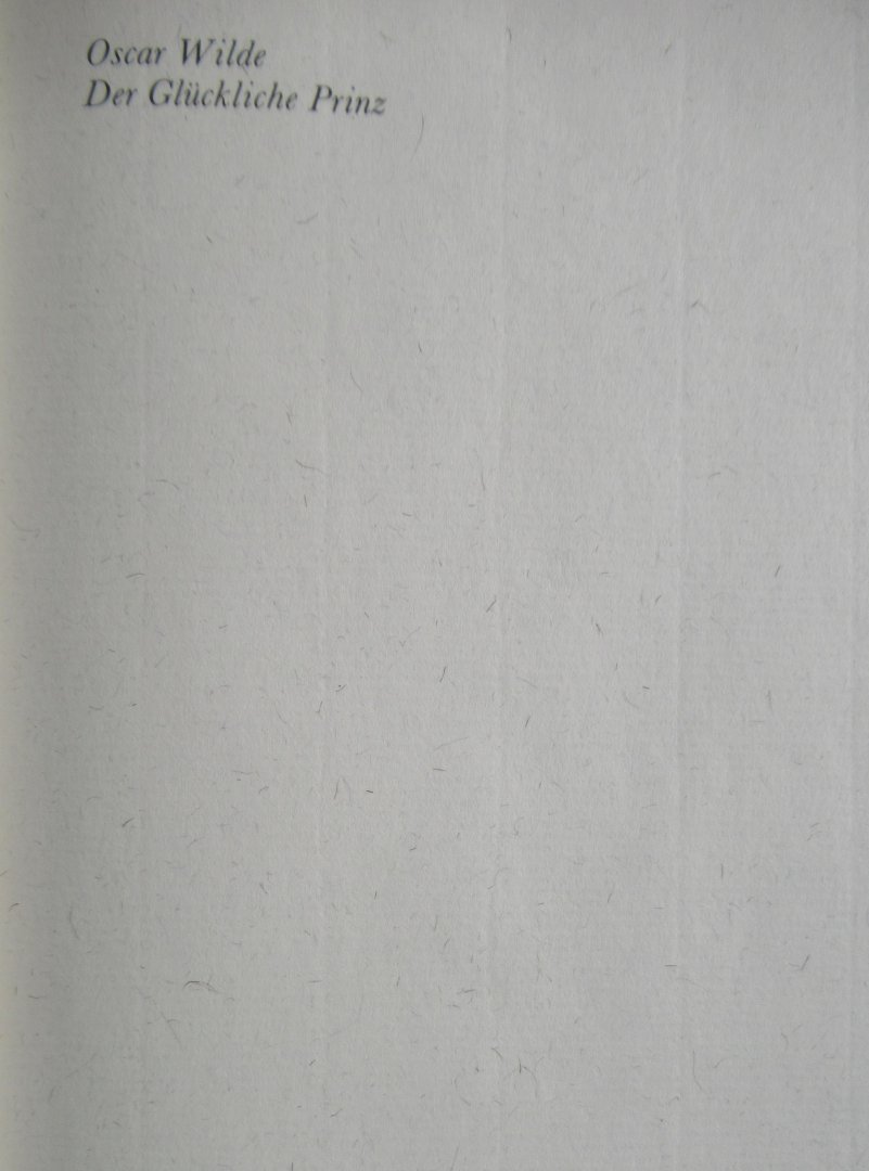 Wilde, Oscar - Der glückliche Prinz