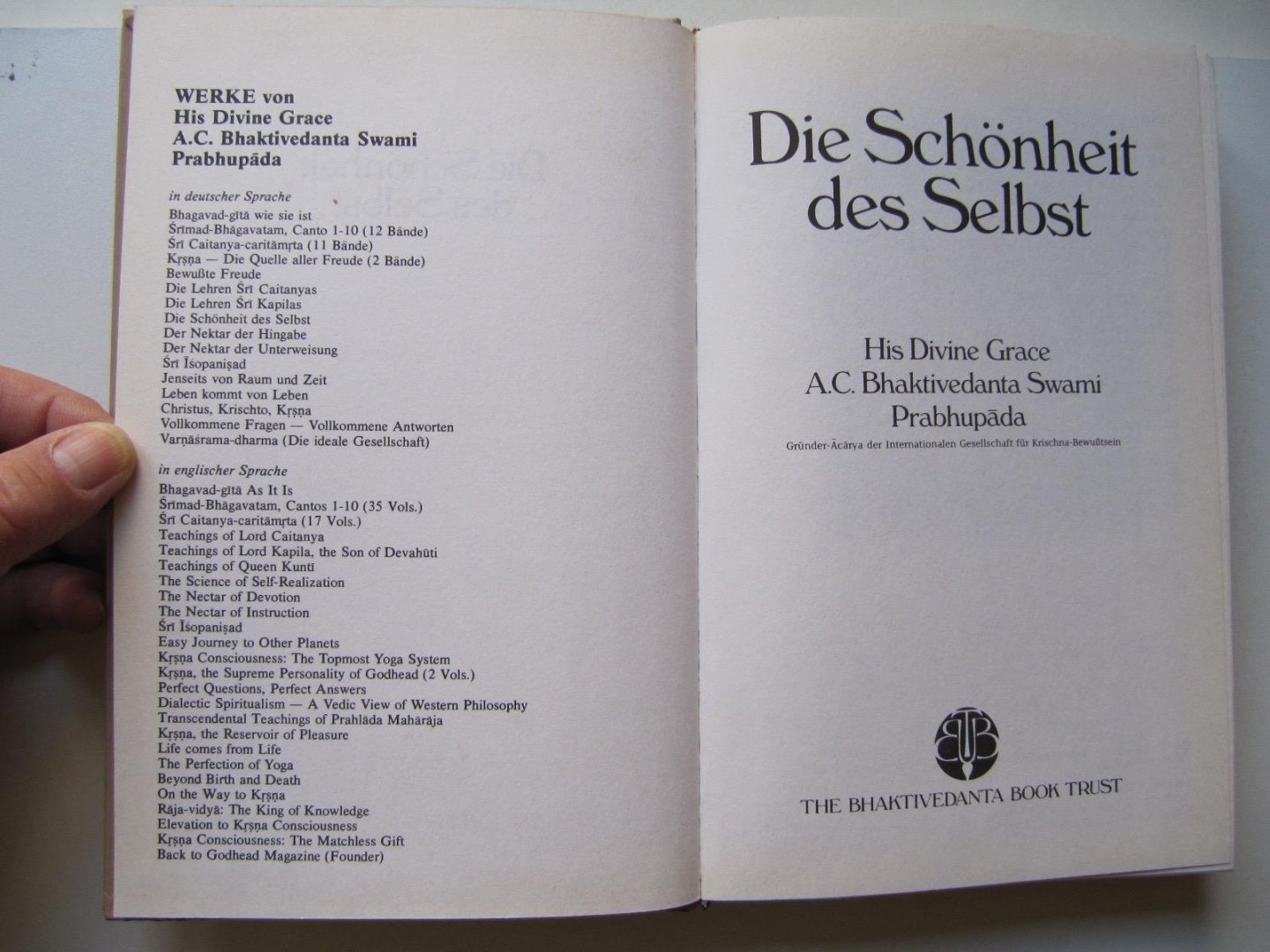 His Devine Grace A.C. Bhaktivedanta Swami Prabhupada - Die Schönheit des Selbst