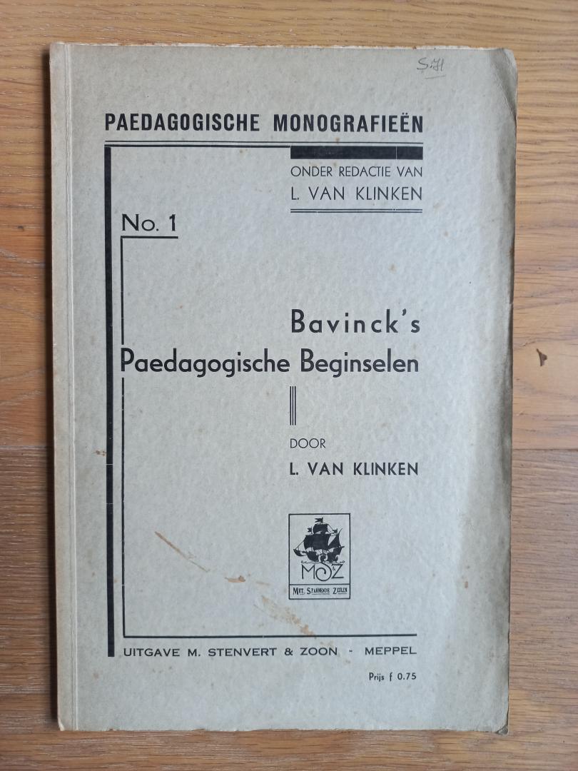 Klinken, L. van - Bavinck's paedagogische beginselen