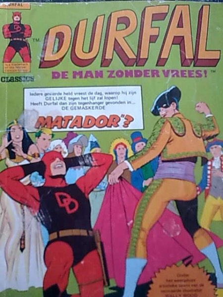 durfal, de man zonder vrees - nr. 3 gemaskerde matador
