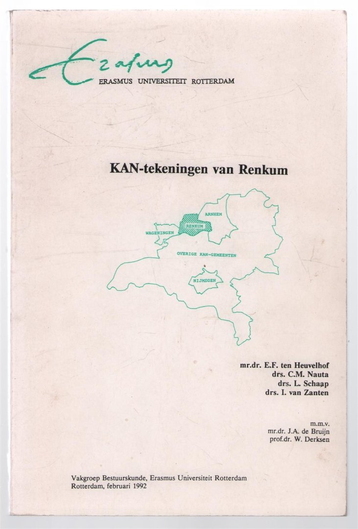Heuvelhof, E.F. ten, Bruijn, J.A. de, Vakgroep Bestuurskunde, Rotterdam - KAN-tekeningen van Renkum