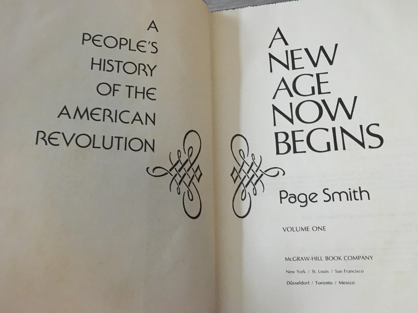 Page Smith - A New Age Now Begins, Page Smith, 1976
