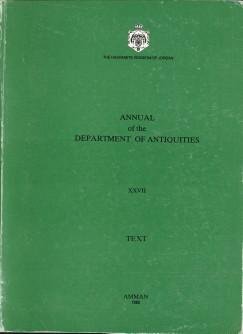  - Annual of the Department of Antiquities of Jordan XXVII. Text + plates (2 volumes)