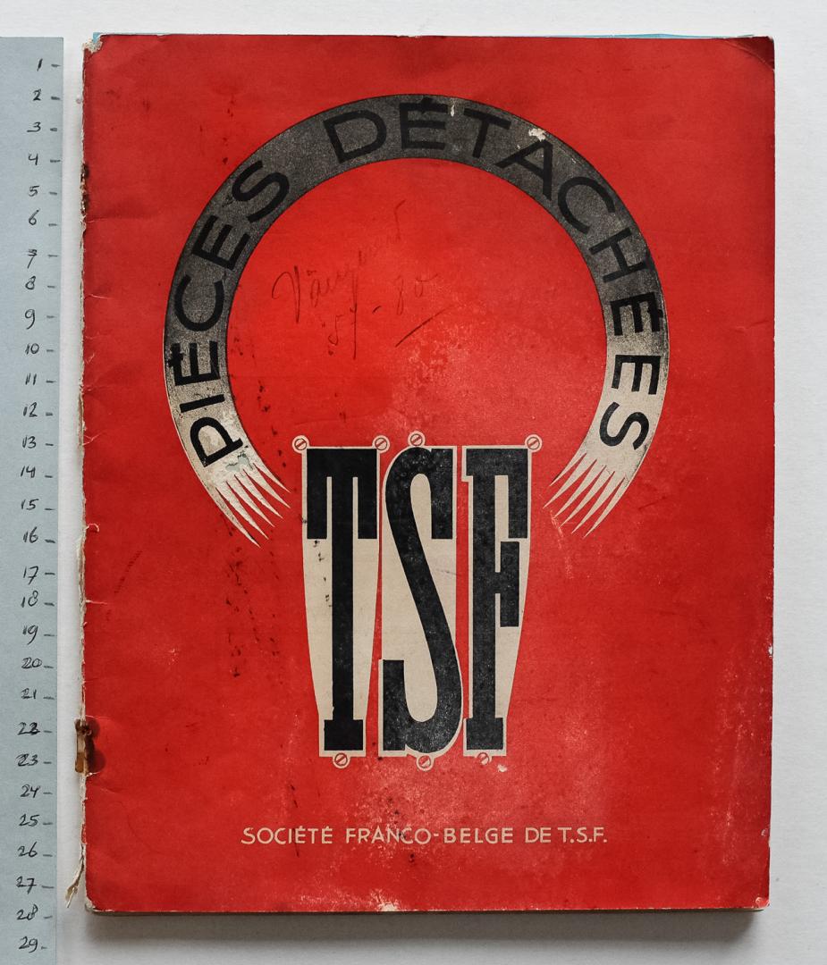  - TSF pièces détachées -  Société Franco-Belge de T.S.F.
