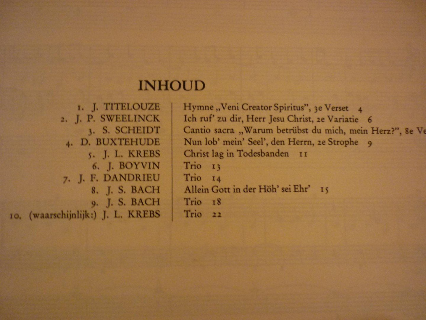 Schouten; Hennie - Orgeltrio's van grote componisten ( trios for the organ of great composers)