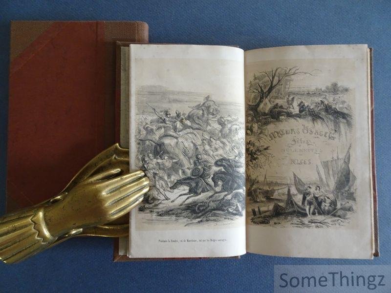 Moke, Henri-Guillaume. - Moeurs, usages, fêtes, et solennités des Belges. [2 vol.]