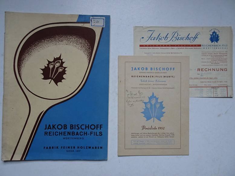 N.n.. - Jakob Bischoff Reichenbach-Fils. Fabrikation feiner Holzwaren für Haus und Küche. Katalog-Ausgabe 1939.
