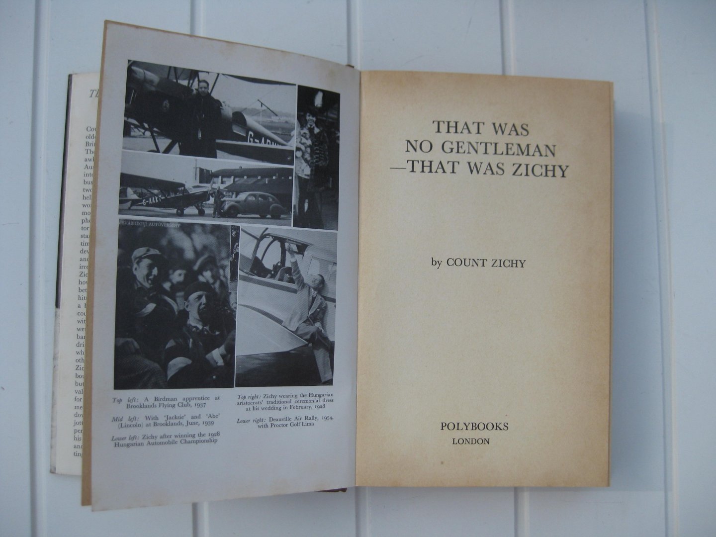 Zichy, Count - hat was no Gentleman - That was Zichy.