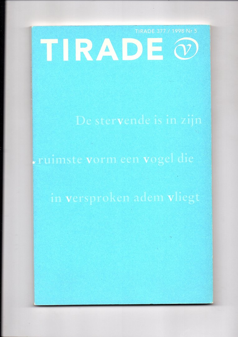 Hengel, Mirjam van e.a. (redactie) - Tirade 377 / 1998 nr. 5.