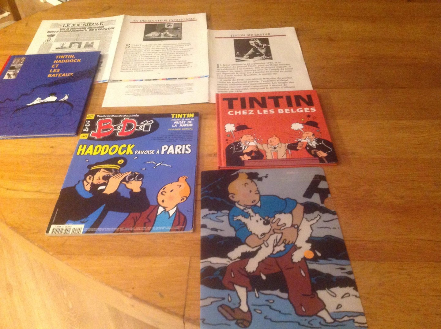 Hergé - Tintin,  Haddock et les Bateaux en vijf extra's